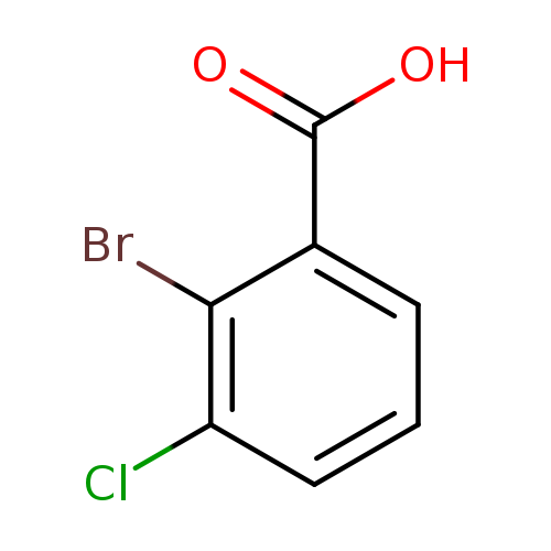 OC(=O)c1cccc(c1Br)Cl