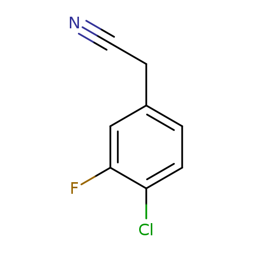 N#CCc1ccc(c(c1)F)Cl