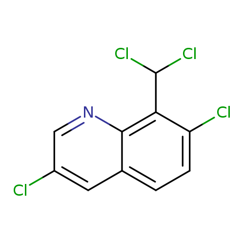 Clc1cnc2c(c1)ccc(c2C(Cl)Cl)Cl