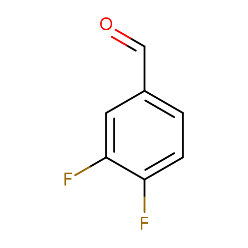 O=Cc1ccc(c(c1)F)F