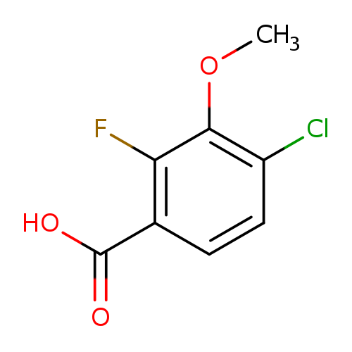 COc1c(Cl)ccc(c1F)C(=O)O