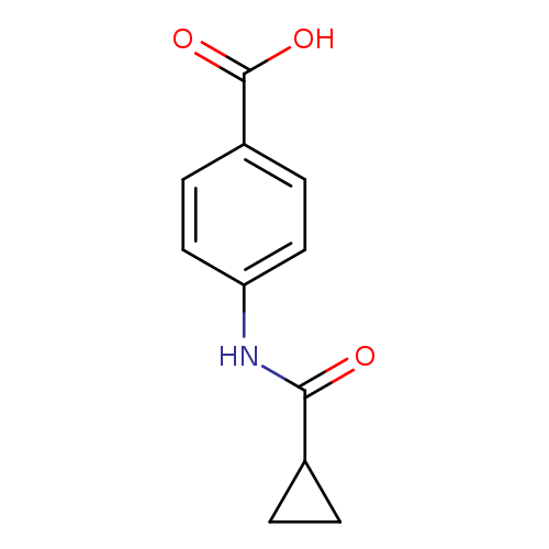 O=C(C1CC1)Nc1ccc(cc1)C(=O)O