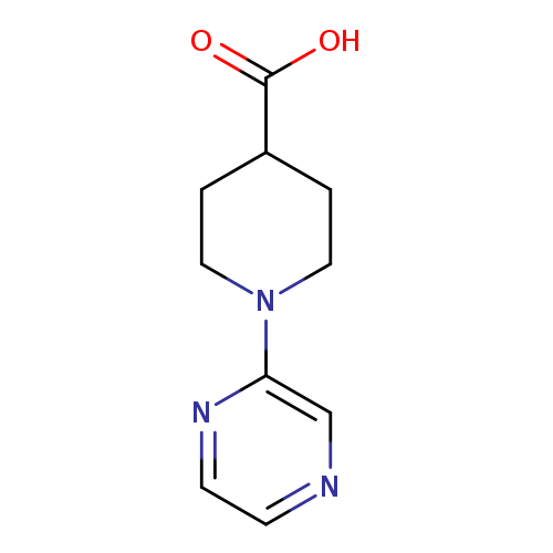 OC(=O)C1CCN(CC1)c1nccnc1