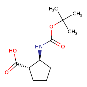 O=C(OC(C)(C)C)N[C@H]1CCC[C@@H]1C(=O)O