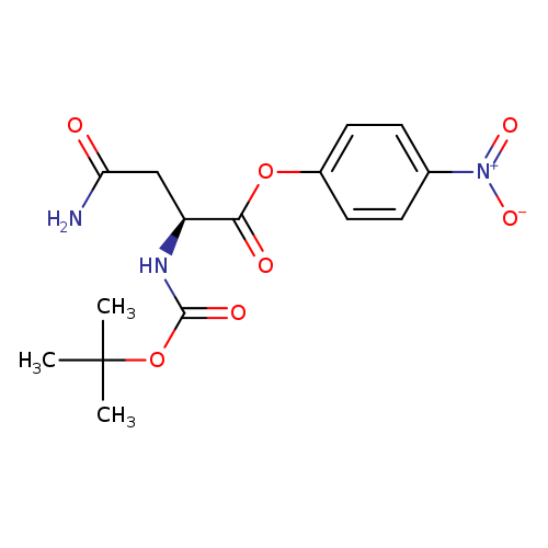 NC(=O)C[C@@H](C(=O)Oc1ccc(cc1)[N+](=O)[O-])NC(=O)OC(C)(C)C