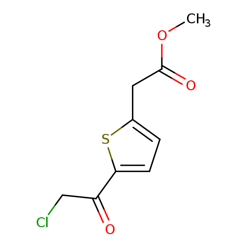 COC(=O)Cc1ccc(s1)C(=O)CCl