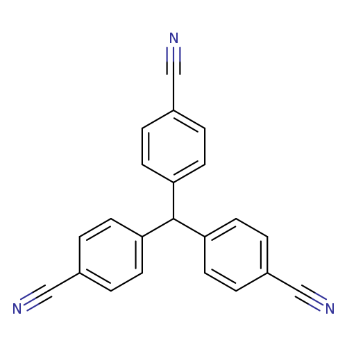 N#Cc1ccc(cc1)C(c1ccc(cc1)C#N)c1ccc(cc1)C#N