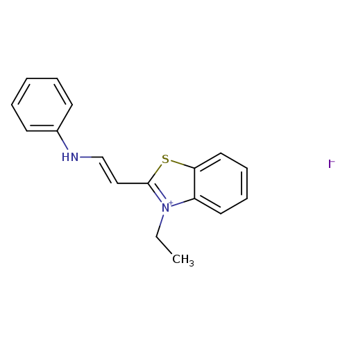 CC[n+]1c(/C=C/Nc2ccccc2)sc2c1cccc2.[I-]