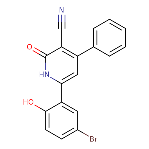 N#Cc1c(=O)[nH]c(cc1c1ccccc1)c1cc(Br)ccc1O