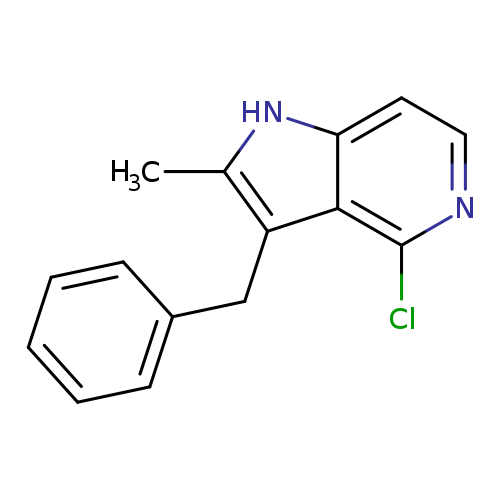 Cc1[nH]c2c(c1Cc1ccccc1)c(Cl)ncc2