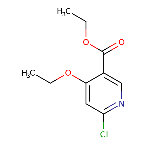 CCOC(=O)c1cnc(cc1OCC)Cl