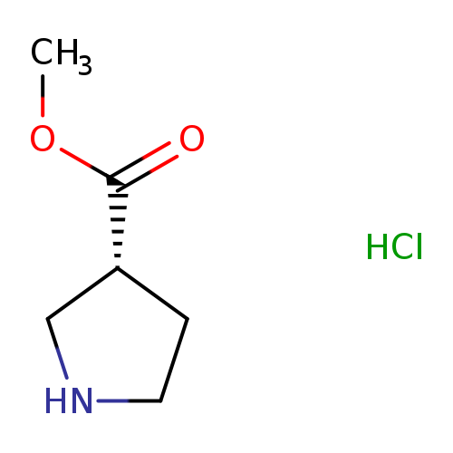 COC(=O)[C@H]1CNCC1.Cl