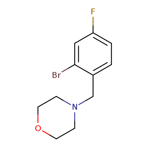 Fc1ccc(c(c1)Br)CN1CCOCC1