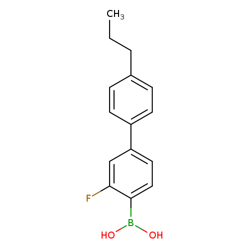CCCc1ccc(cc1)c1ccc(c(c1)F)B(O)O