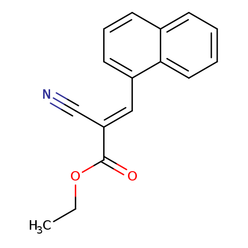 CCOC(=O)/C(=C/c1cccc2c1cccc2)/C#N