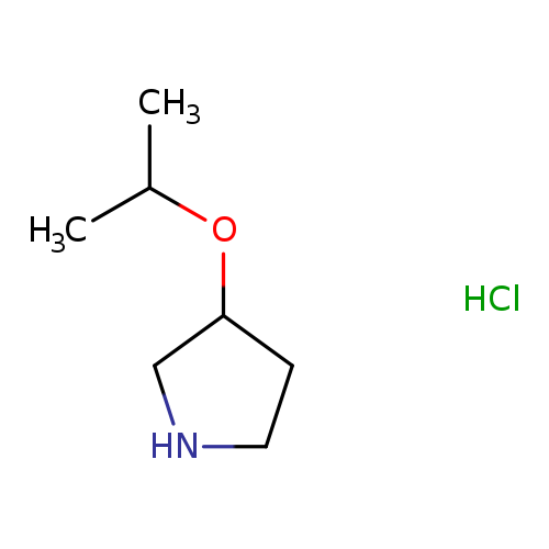 CC(OC1CNCC1)C.Cl
