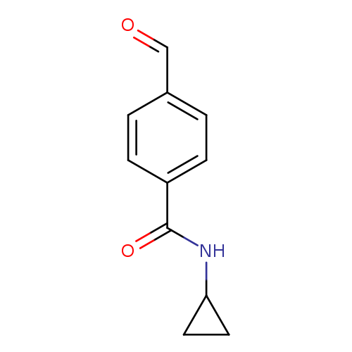 O=Cc1ccc(cc1)C(=O)NC1CC1