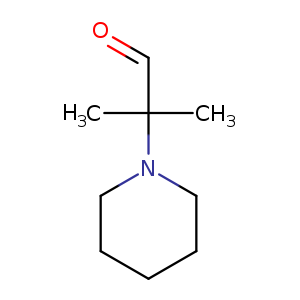 O=CC(N1CCCCC1)(C)C