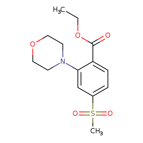 CCOC(=O)c1ccc(cc1N1CCOCC1)S(=O)(=O)C
