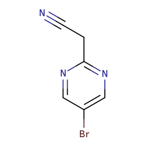 N#CCc1ncc(cn1)Br