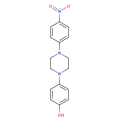 Oc1ccc(cc1)N1CCN(CC1)c1ccc(cc1)[N+](=O)[O-]