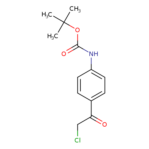 ClCC(=O)c1ccc(cc1)NC(=O)OC(C)(C)C