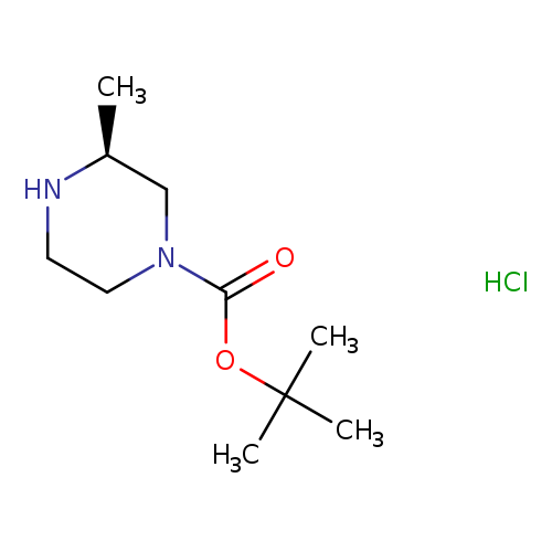 C[C@@H]1NCCN(C1)C(=O)OC(C)(C)C.Cl