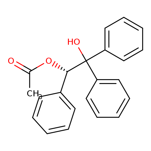 CC(=O)O[C@H](C(c1ccccc1)(c1ccccc1)O)c1ccccc1