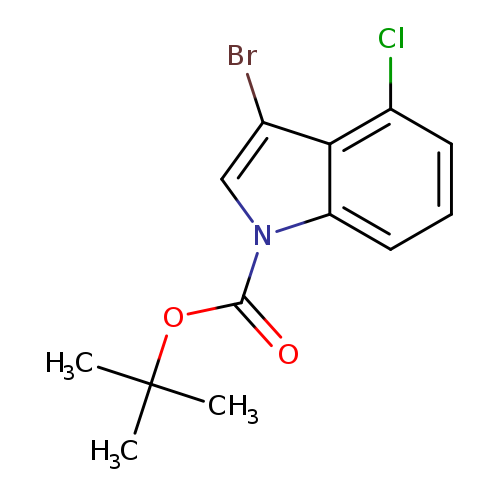 O=C(n1cc(c2c1cccc2Cl)Br)OC(C)(C)C