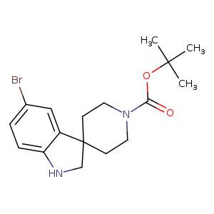 Brc1ccc2c(c1)C1(CCN(CC1)C(=O)OC(C)(C)C)CN2