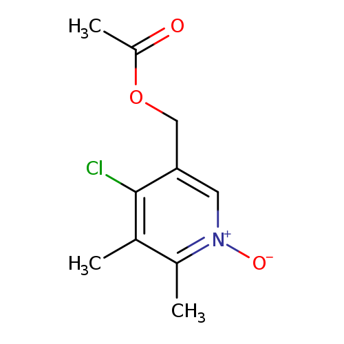 CC(=O)OCc1c[n+]([O-])c(c(c1Cl)C)C