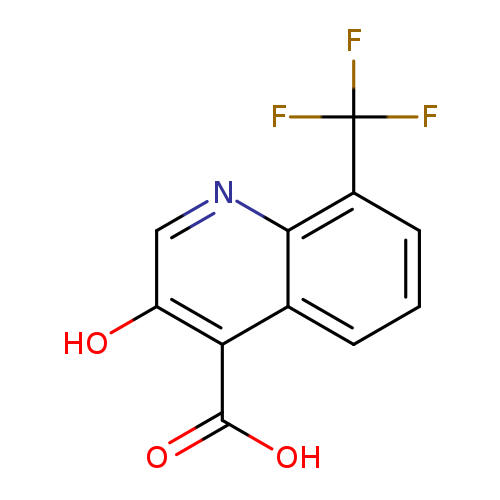 OC(=O)c1c(O)cnc2c1cccc2C(F)(F)F