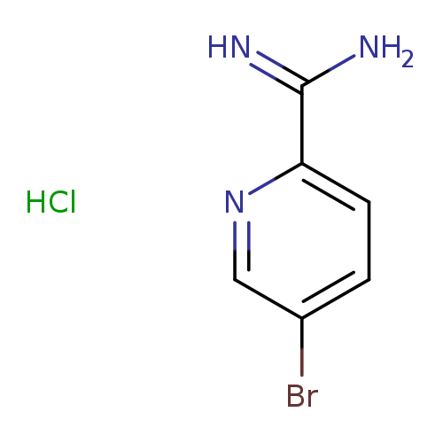 Brc1ccc(nc1)C(=N)N.Cl