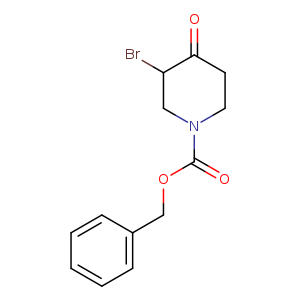 O=C1CCN(CC1Br)C(=O)OCc1ccccc1