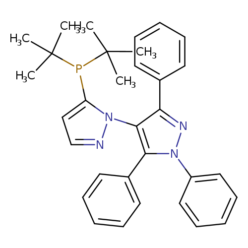 CC(P(C(C)(C)C)c1ccnn1c1c(nn(c1c1ccccc1)c1ccccc1)c1ccccc1)(C)C