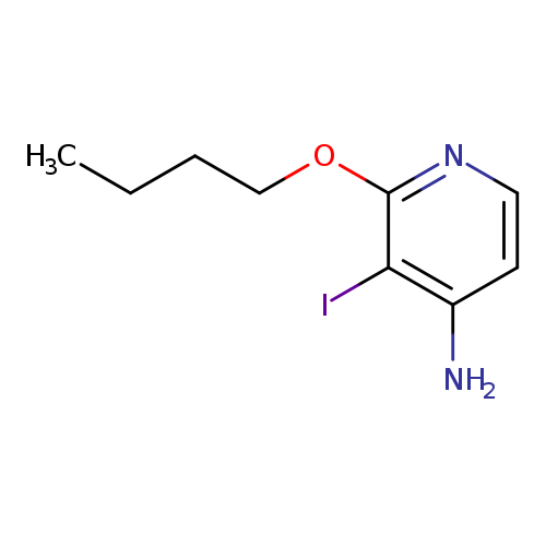 CCCCOc1nccc(c1I)N