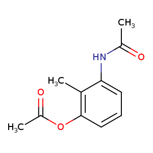 CC(=O)Nc1cccc(c1C)OC(=O)C