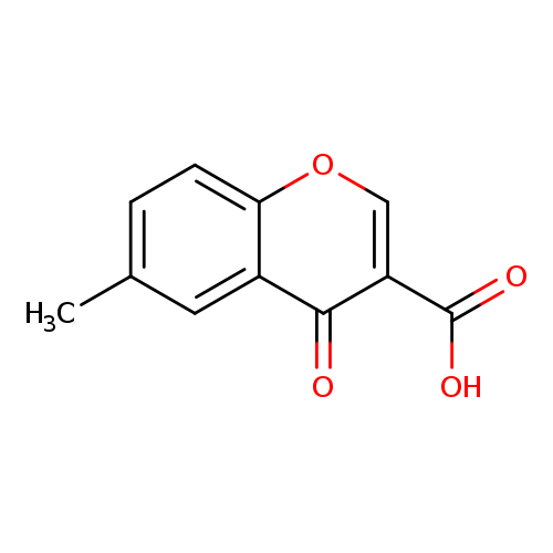 Cc1ccc2c(c1)c(=O)c(co2)C(=O)O