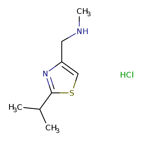 CNCc1csc(n1)C(C)C.Cl