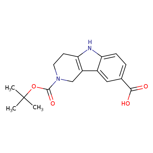 O=C(N1CCc2c(C1)c1cc(ccc1[nH]2)C(=O)O)OC(C)(C)C