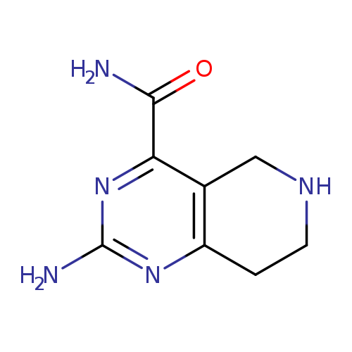 Nc1nc2CCNCc2c(n1)C(=O)N