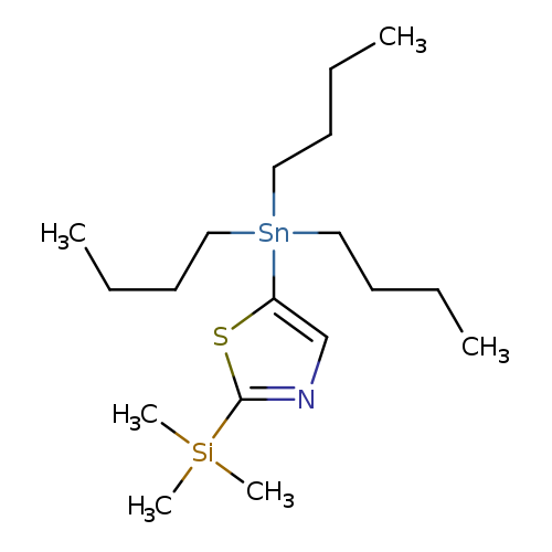 CCCC[Sn](c1cnc(s1)[Si](C)(C)C)(CCCC)CCCC