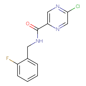 Clc1cnc(cn1)C(=O)NCc1ccccc1F