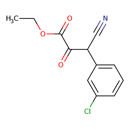 CCOC(=O)C(=O)C(c1cccc(c1)Cl)C#N