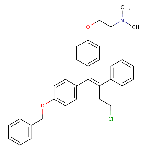 ClCC/C(=C(/c1ccc(cc1)OCCN(C)C)c1ccc(cc1)OCc1ccccc1)/c1ccccc1