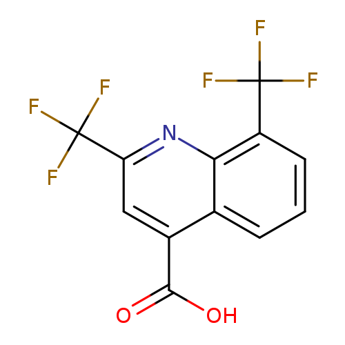 OC(=O)c1cc(nc2c1cccc2C(F)(F)F)C(F)(F)F