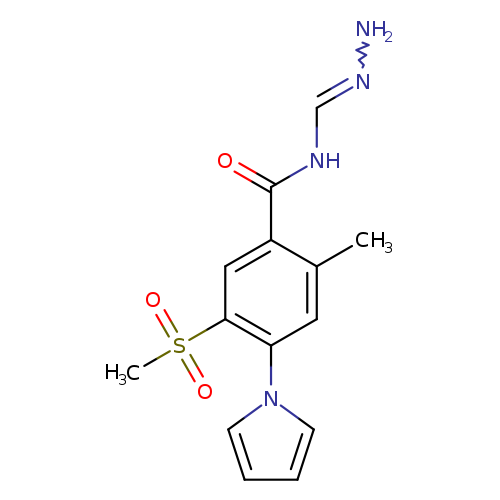 NN=CNC(=O)c1cc(c(cc1C)n1cccc1)S(=O)(=O)C