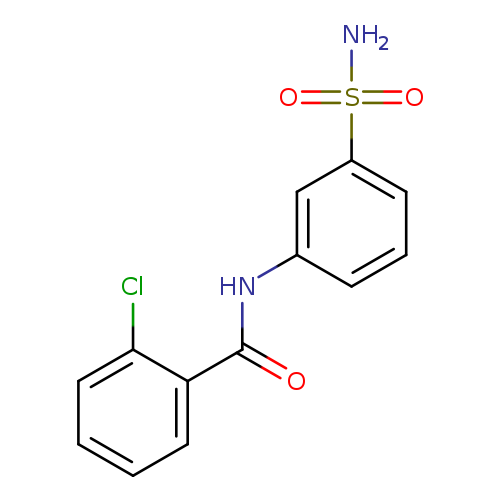 O=C(c1ccccc1Cl)Nc1cccc(c1)S(=O)(=O)N