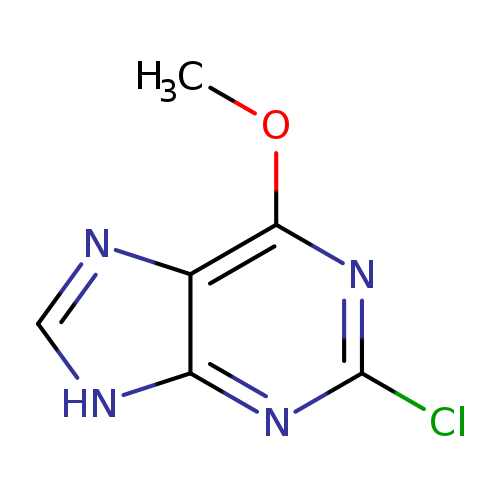 COc1nc(Cl)nc2c1nc[nH]2