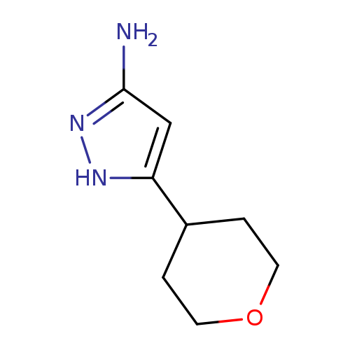Nc1cc([nH]n1)C1CCOCC1